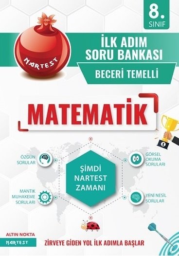 Nartest 8. Sınıf Matematik İlk Adım Soru Bankası Nartest Yayınları