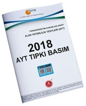 A Yayınları 2018 YKS AYT Tıpkı Basım Çıkmış Sorular A Yayınları