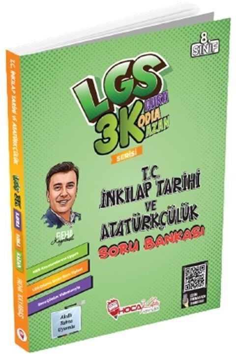 Hoca Kafası 8. Sınıf LGS TC İnkılap Tarihi ve Atatürkçülük Soru Bankası 3K Serisi Hoca Kafası Yayınları