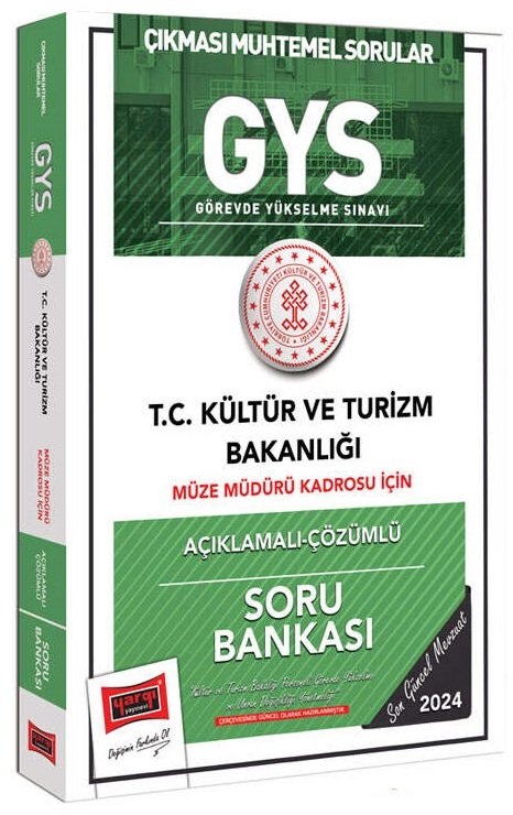 Yargı 2024 GYS Kültür ve Turizm Bakanlığı Müze Müdürü Soru Bankası Çözümlü Görevde Yükselme Yargı Yayınları