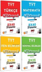 SÜPER FİYAT - Yargı YKS TYT Türkçe+Matematik+Fen Bilimleri+Sosyal Bilgiler Motivasyon 20 Deneme 4 lü Set Yargı Yayınları