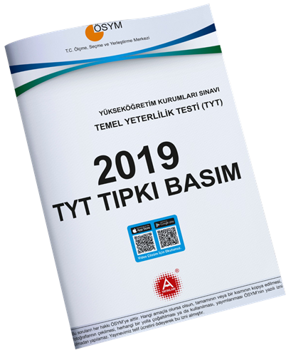 A Yayınları 2019 YKS TYT Tıpkı Basım Çıkmış Sorular A Yayınları