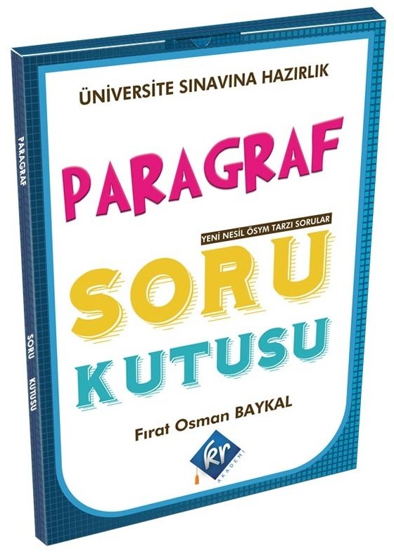 KR Akademi Üniversite Hazırlık Paragraf Soru Kutusu KR Akademi Yayınları