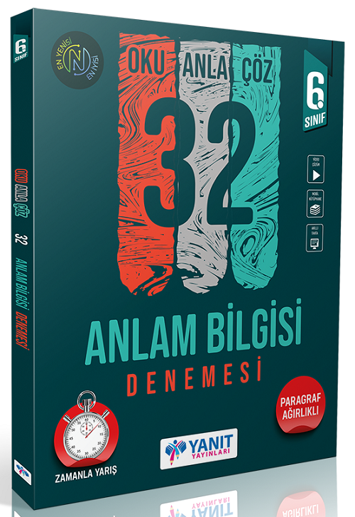 Yanıt 6. Sınıf Anlam Bilgisi Oku Anla Çöz 32 Deneme Video Çözümlü Yanıt Yayınları