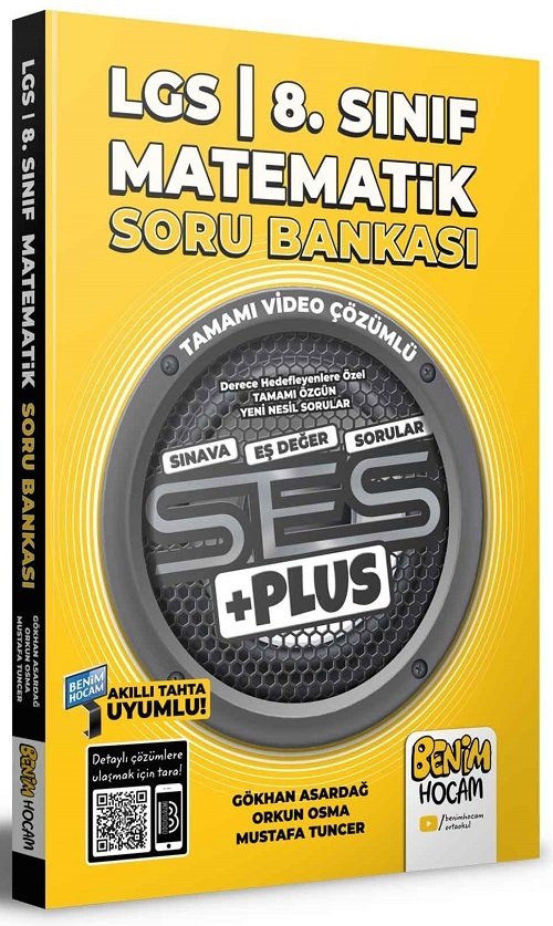 Benim Hocam 8. Sınıf LGS Matematik Ses Plus Soru Bankası Video Çözümlü Benim Hocam Yayınları