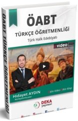 Deka Akademi ÖABT Türkçe Öğretmenliği Türk Halk Edebiyatı Ders Notu - Hidayet Aydın Deka Akademi Yayınları