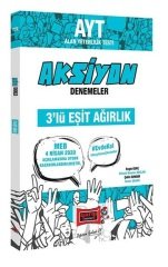 Yargı 2020 YKS AYT Eşit Ağırlık 3 Deneme Aksiyon Denemeler Yargı Yayınları