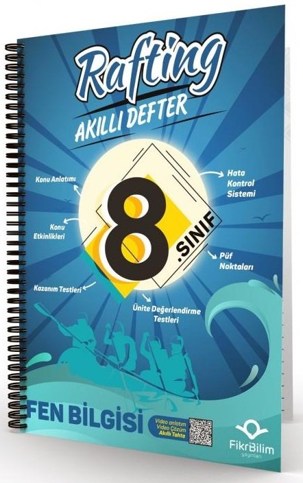 FikriBilim 8. Sınıf Fen Bilimleri Rafting Akıllı Defter FikriBilim Yayınları