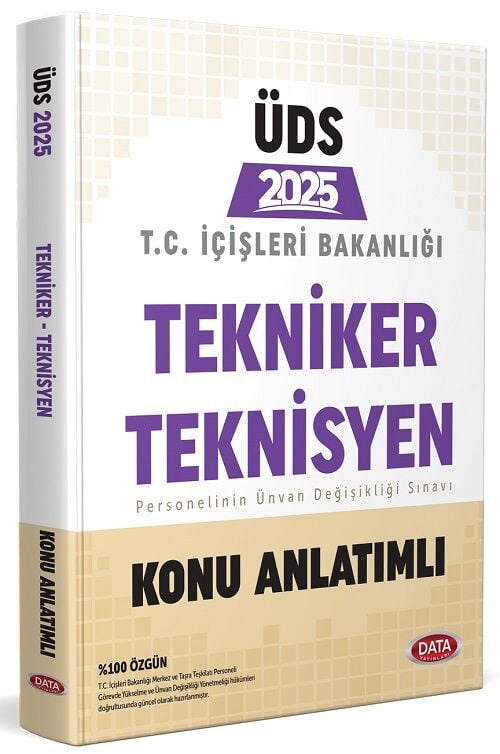 Data 2025 GYS ÜDS İçişleri Bakanlığı Tekniker Teknisyen Konu Anlatımı Ünvan Değişikliği Data Yayınları