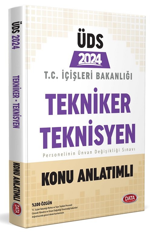 Data 2024 GYS ÜDS İçişleri Bakanlığı Tekniker Teknisyen Konu Anlatımı Ünvan Değişikliği Data Yayınları