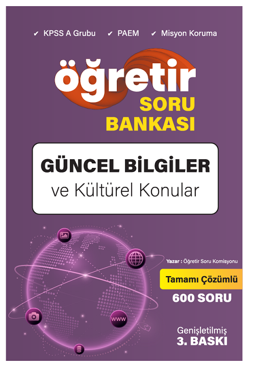 Öğretir KPSS PAEM Misyon Koruma Güncel Bilgiler ve Kültürel Konular Soru Bankası Çözümlü Öğretir Yayınları