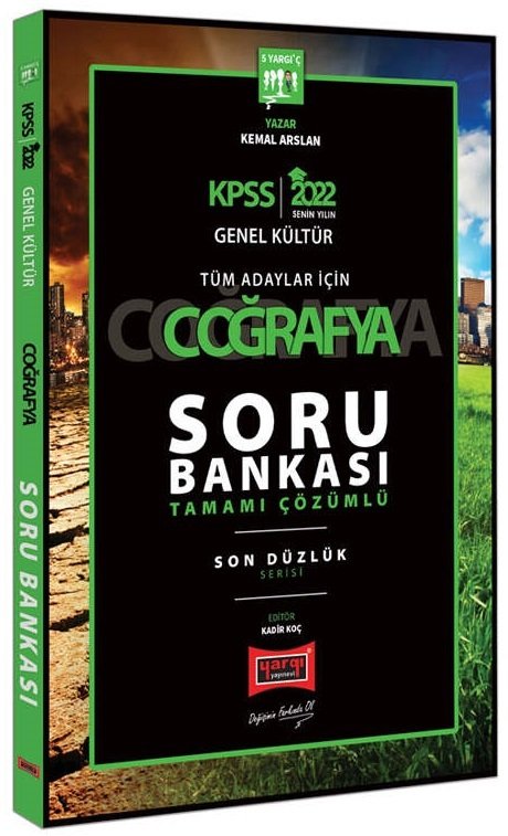 Yargı 2022 KPSS Coğrafya Son Düzlük Soru Bankası Çözümlü - Kemal Arslan Yargı Yayınları