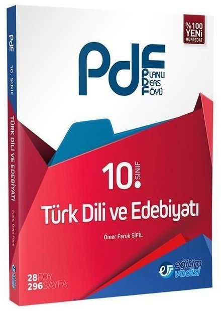 SÜPER FİYAT - Eğitim Vadisi 10. Sınıf Türk Dili ve Edebiyatı PDF Planlı Ders Föyü Konu Anlatımlı Eğitim Vadisi Yayınları