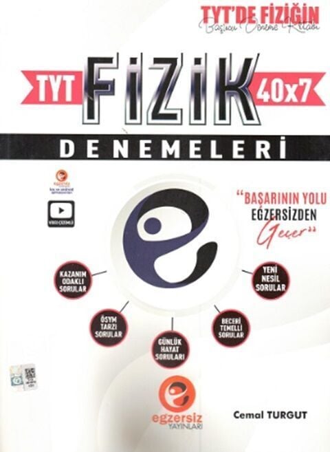 Egzersiz YKS TYT Fizik 40x7 Denemeleri Egzersiz Yayınları