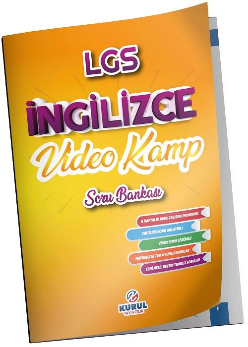 Kurul 8. Sınıf LGS İngilizce Video Kamp Soru Bankası Kurul Yayıncılık