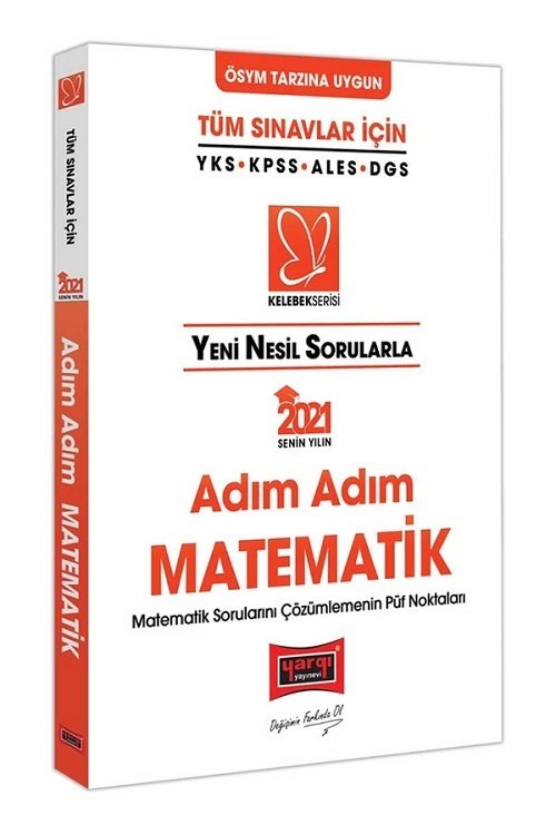 SÜPER FİYAT - Yargı 2021 YKS KPSS ALES DGS Adım Adım Matematik Kelebek Serisi Yargı Yayınları