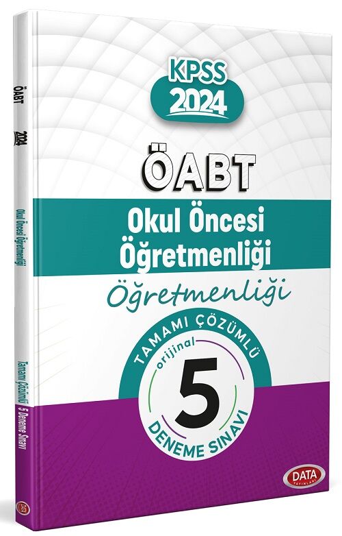 Data 2024 ÖABT Okul Öncesi Öğretmenliği 5 Deneme Çözümlü Data Yayınları