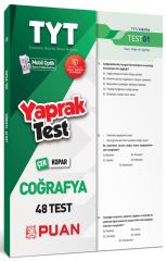 Puan YKS TYT Coğrafya Çek Kopart Yaprak Test Puan Yayınları