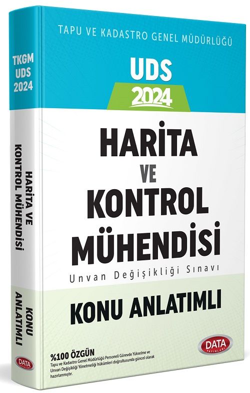 Data 2024 GYS ÜDS Tapu Kadastro Harita ve Kontrol Mühendisi Konu Anlatımı Ünvan Değişikliği Görevde Yükselme Data Yayınları