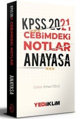 Yediiklim 2021 KPSS Anayasa Cebimdeki Notlar Cep Kitabı Yediiklim Yayınları