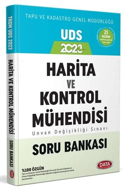 Data 2023 GYS ÜDS Tapu Kadastro Harita ve Kontrol Mühendisi Soru Bankası Ünvan Değişikliği Görevde Yükselme Data Yayınları