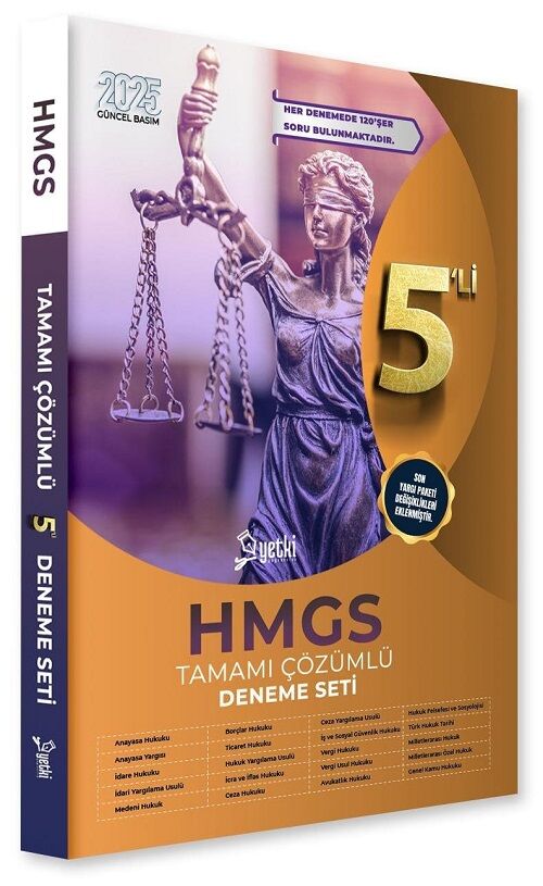 Yetki 2025 HMGS 5 Deneme Çözümlü Yetki Yayıncılık