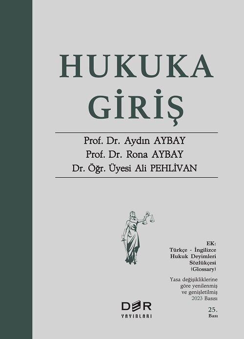 Der Yayınları Hukuka Giriş 25. Baskı - Aydın Aybay Der Yayınları