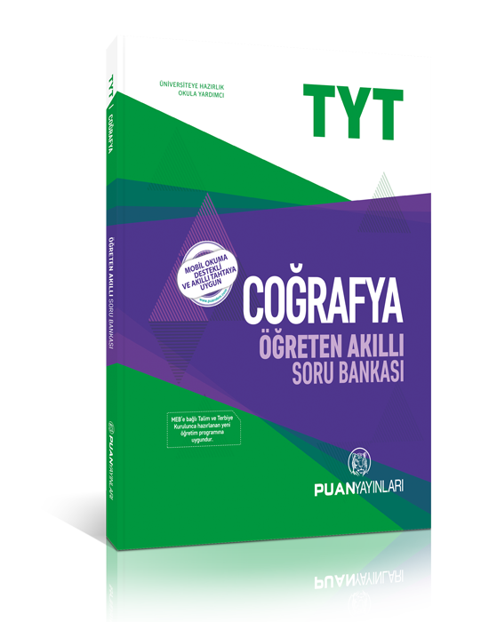 Puan YKS TYT Coğrafya Akıllı Öğreten Soru Bankası Puan Yayınları