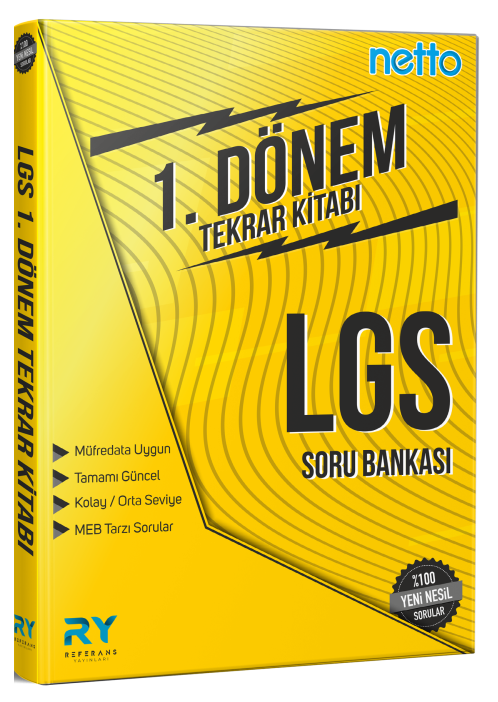 Referans LGS Netto Soru Bankası 1. Dönem Tekrar Kitabı Referans Yayınları