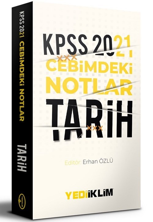 Yediiklim 2021 KPSS Tarih Cebimdeki Notlar Cep Kitabı Yediiklim Yayınları