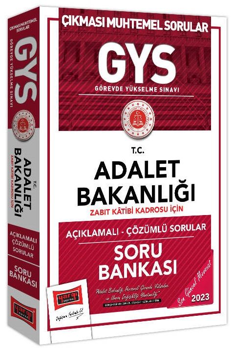 Yargı 2023 GYS Adalet Bakanlığı Zabıt Katibi Kadrosu Soru Bankası Çözümlü Görevde Yükselme Yargı Yayınları