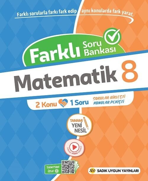 Sadık Uygun 8. Sınıf Matematik 2 Konu 1 Soru Farklı Soru Bankası Sadık Uygun Yayınları