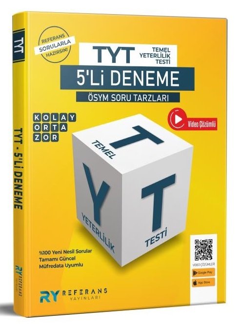 Referans YKS TYT 5 Deneme Referans Yayınları