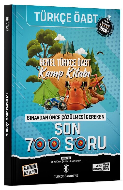 Türkçe ÖABTDEYİZ ÖABT Türkçe Genel Kamp Kitabı Son 700 Soru Bankası Çözümlü - Enes Kaan Şahin, Asım Kara Türkçe ÖABTDEYİZ