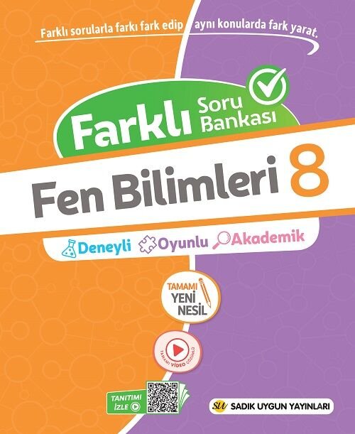 Sadık Uygun 8. Sınıf Fen Bilimleri 2 Konu 1 Soru Farklı Soru Bankası Sadık Uygun Yayınları