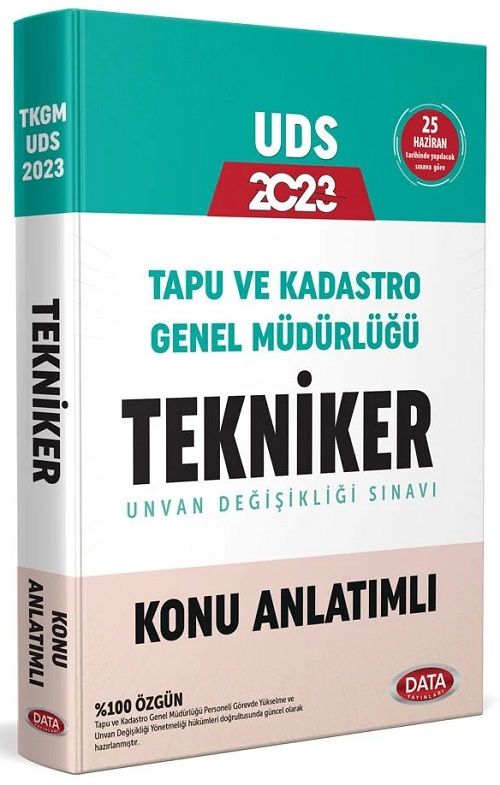 Data 2023 GYS ÜDS Tapu Kadastro Tekniker Konu Anlatımı Ünvan Değişikliği Görevde Yükselme Data Yayınları