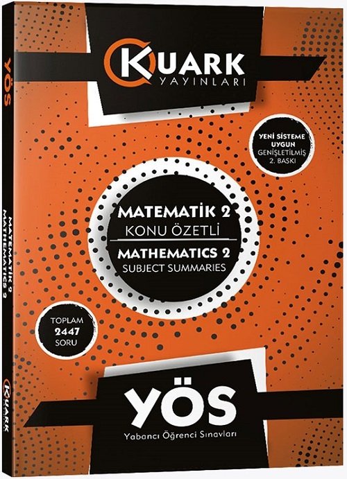 Kuark YÖS Matematik-2 Konu Özetli Soru Bankası Kuark Yayınları