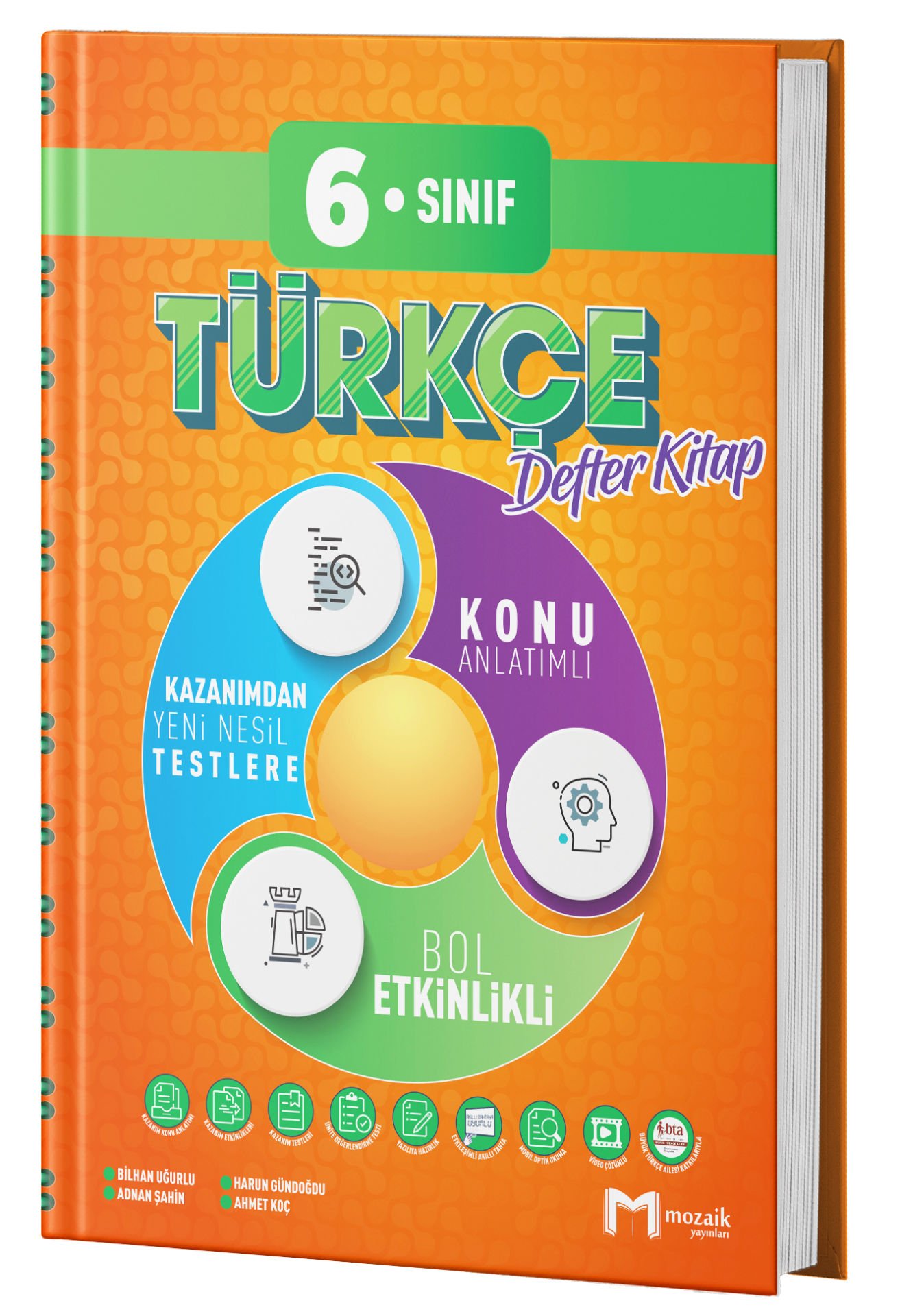 Mozaik 6. Sınıf Türkçe Konu Anlatımlı Defter Kitap Mozaik Yayınları