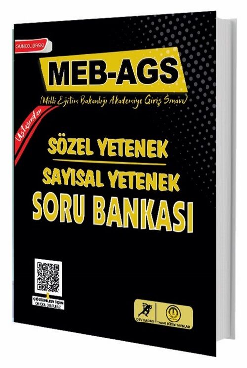 ÖN SİPARİŞ - Tasarı Dev Kadro MEB-AGS Sözel-Sayısal Yetenek Soru Bankası Çözümlü Tasarı Yayınları