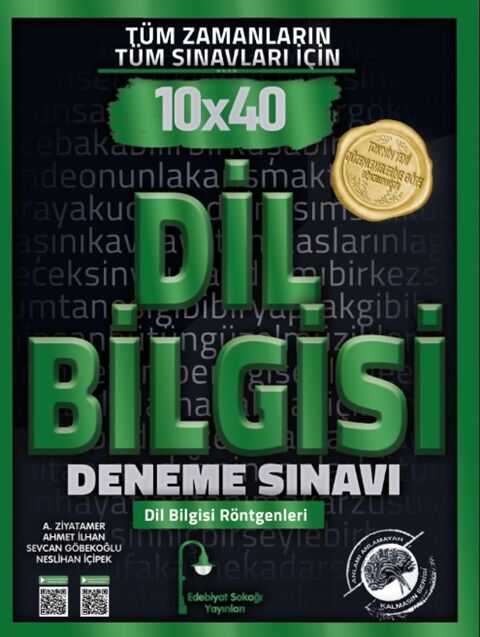 Edebiyat Sokağı YKS KPSS ALES MSÜ DGS Dil Bilgisi 10x40 Deneme Edebiyat Sokağı Yayınları