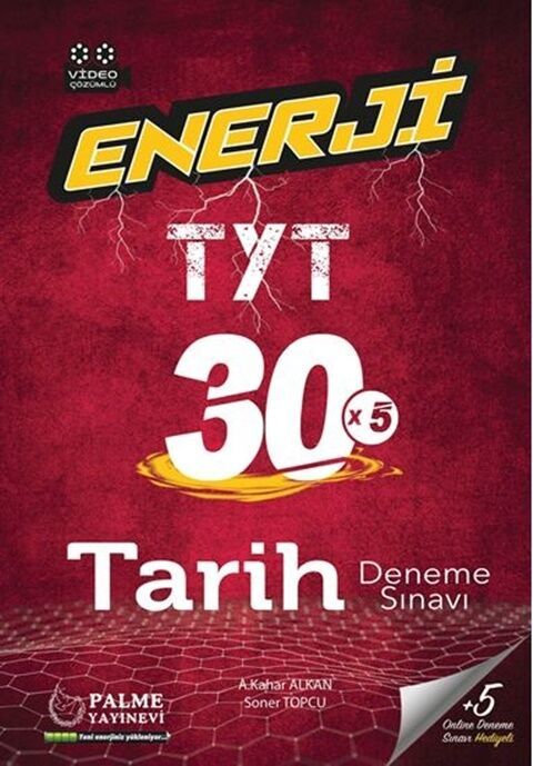 Palme YKS TYT Tarih Enerji 30x5 Deneme Sınavı Video Çözümlü Palme Yayınları