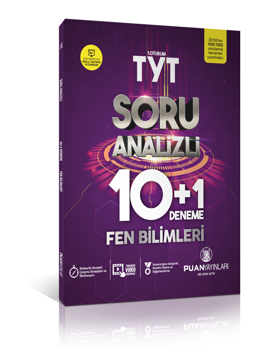 Puan YKS TYT Fen Bilimleri Soru Analizi 10+1 Deneme Puan Yayınları