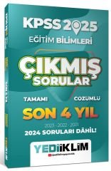 Yediiklim 2025 KPSS Eğitim Bilimleri Çıkmış Sorular Son 4 Yıl Çözümlü Yediiklim Yayınları