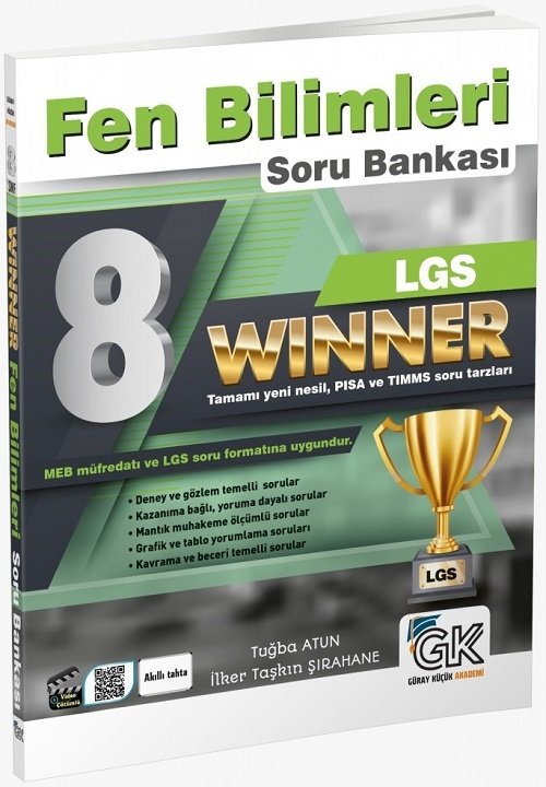 Gür 8. Sınıf LGS Fen Bilimleri Winner Soru Bankası Gür Yayınları