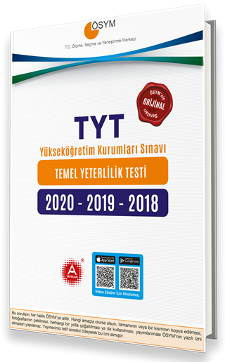 A Yayınları 2020-2019-2018 YKS TYT Tıpkı Basım Seti A Yayınları