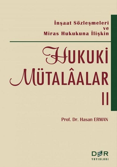 Der Yayınları Hukuki Mütalaalar-2 - Hasan Erman Der Yayınları