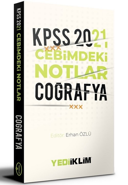 Yediiklim 2021 KPSS Coğrafya Cebimdeki Notlar Cep Kitabı Yediiklim Yayınları