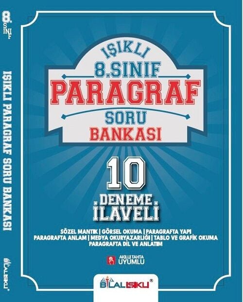 Bilal Işıklı 8. Sınıf Paragraf Işıklı Soru Bankası 10 Deneme İlaveli Bilal Işıklı Yayınları