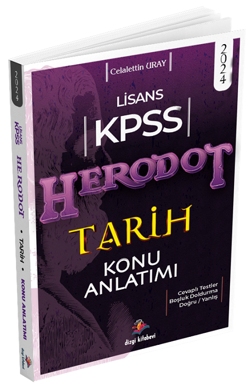 Dizgi Kitap 2024 KPSS Tarih Herodot Konu Anlatımlı - Celalettin Uray Dizgi Kitap