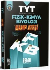 Retro YKS TYT FKB Fizik Kimya Biyoloji Kamp Ateşi Soru Bankası Çözümlü Retro Yayıncılık